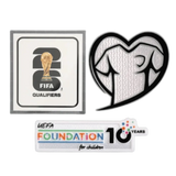 Kit Patches Copa do Mundo 2026 Qualifiers Play With Heart & FOUNDATION